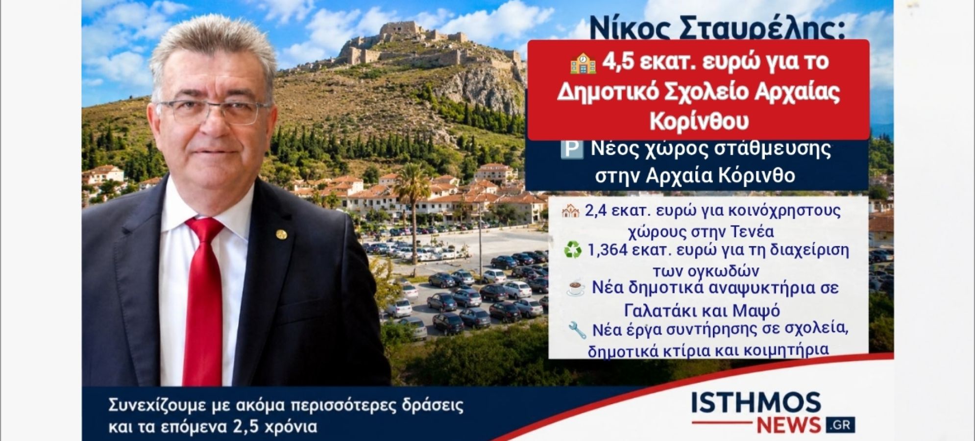 Νίκος Σταυρέλης: 8 αποφάσεις για έργα εκατομμυρίων  